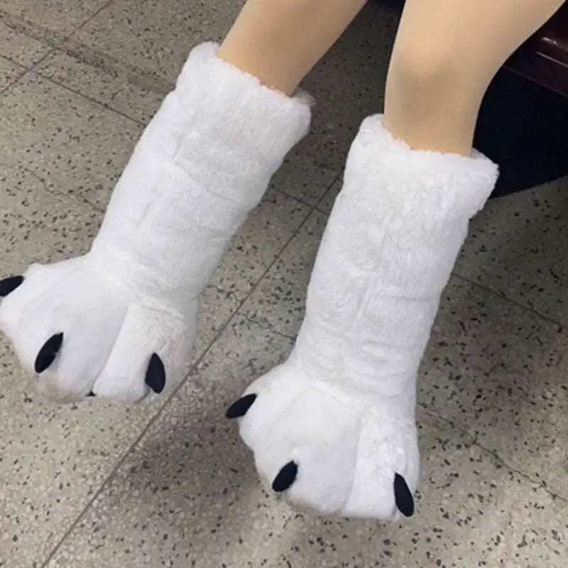 Cute animal claw winter slippers