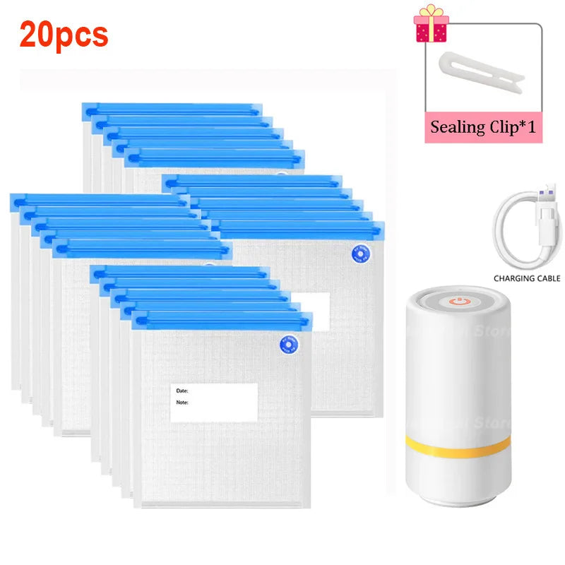 Food preservation vacuum storage bags