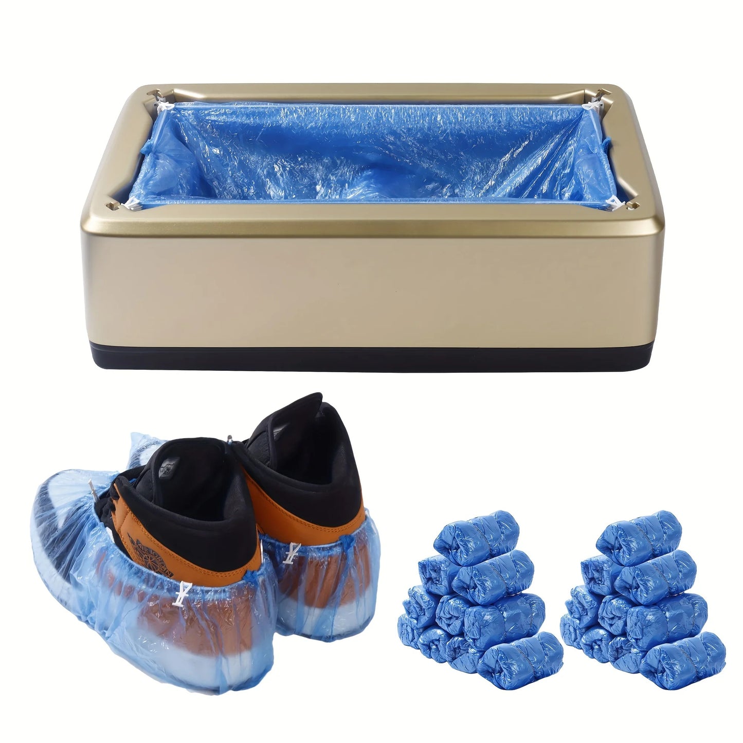 Hands-free shoe cover dispenser for offices