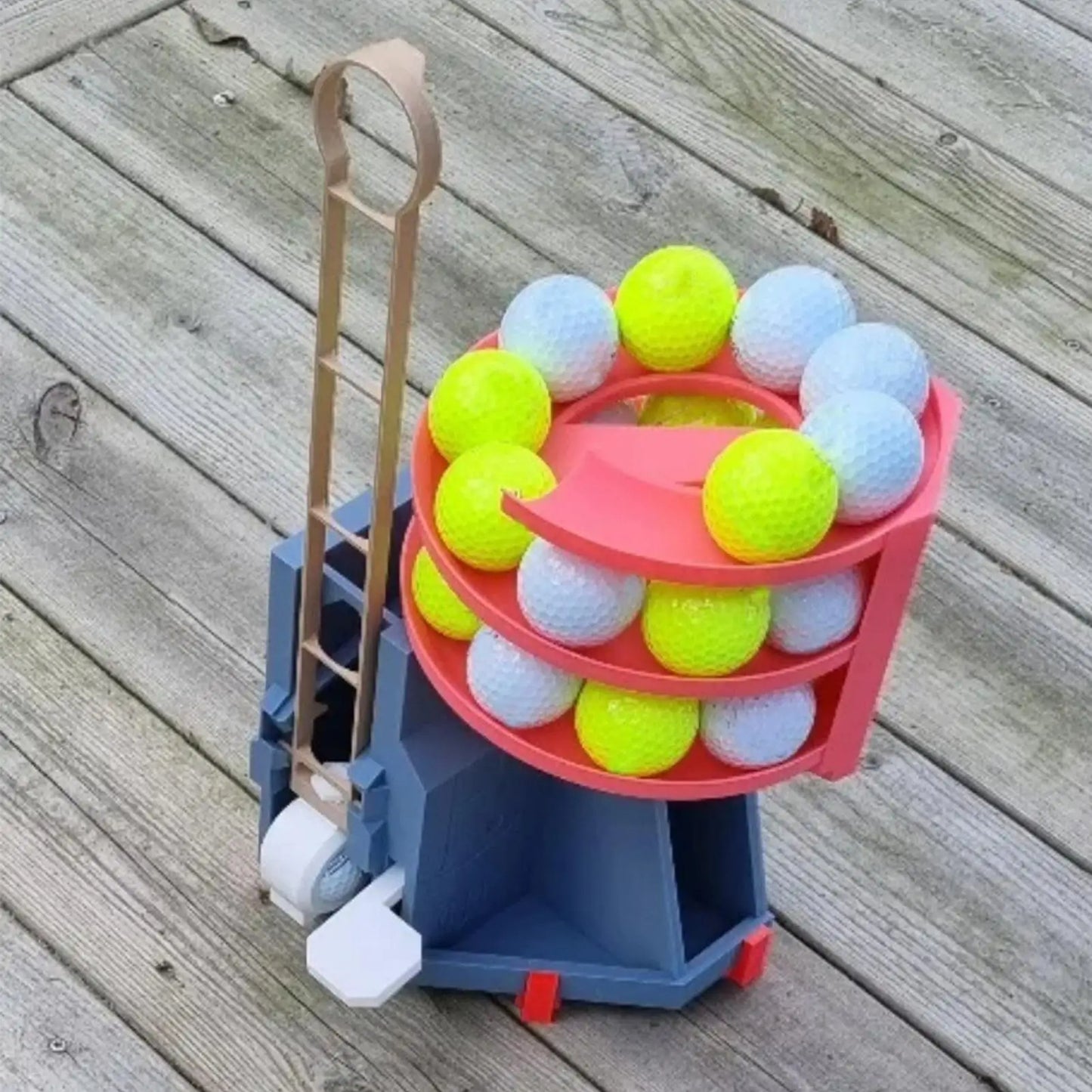 Portable golf ball dispenser for courses and clubs