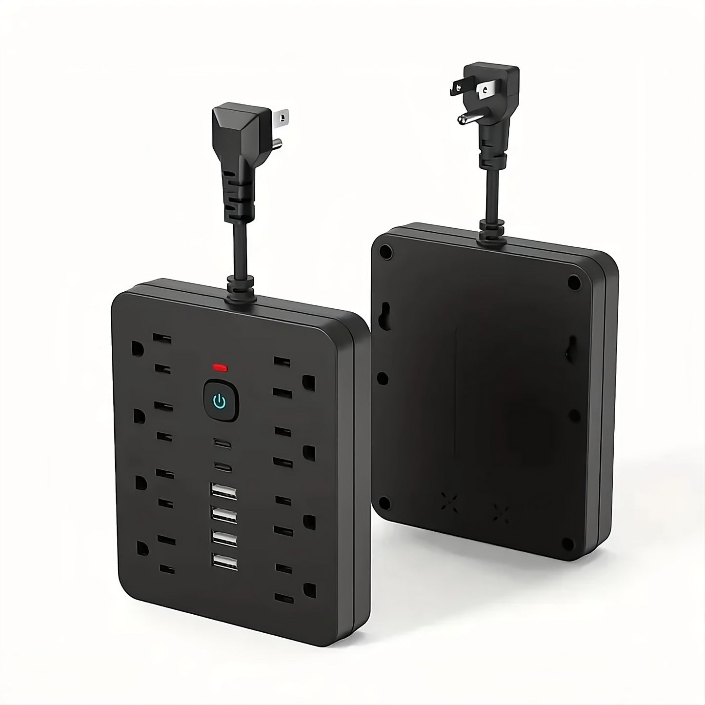 Power strip with multiple USB charging ports