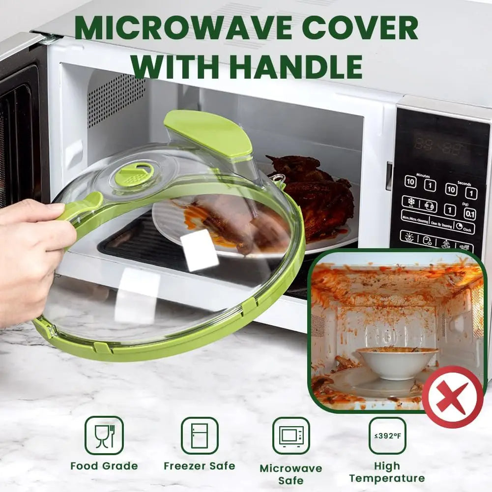 10-inch microwave cover on plate