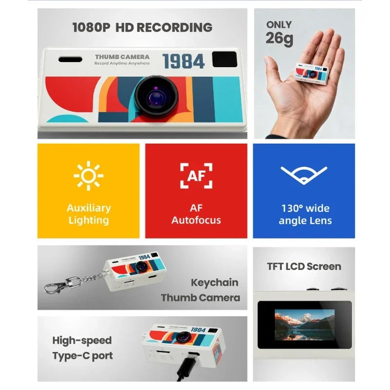 1080P mini camera for keychain
