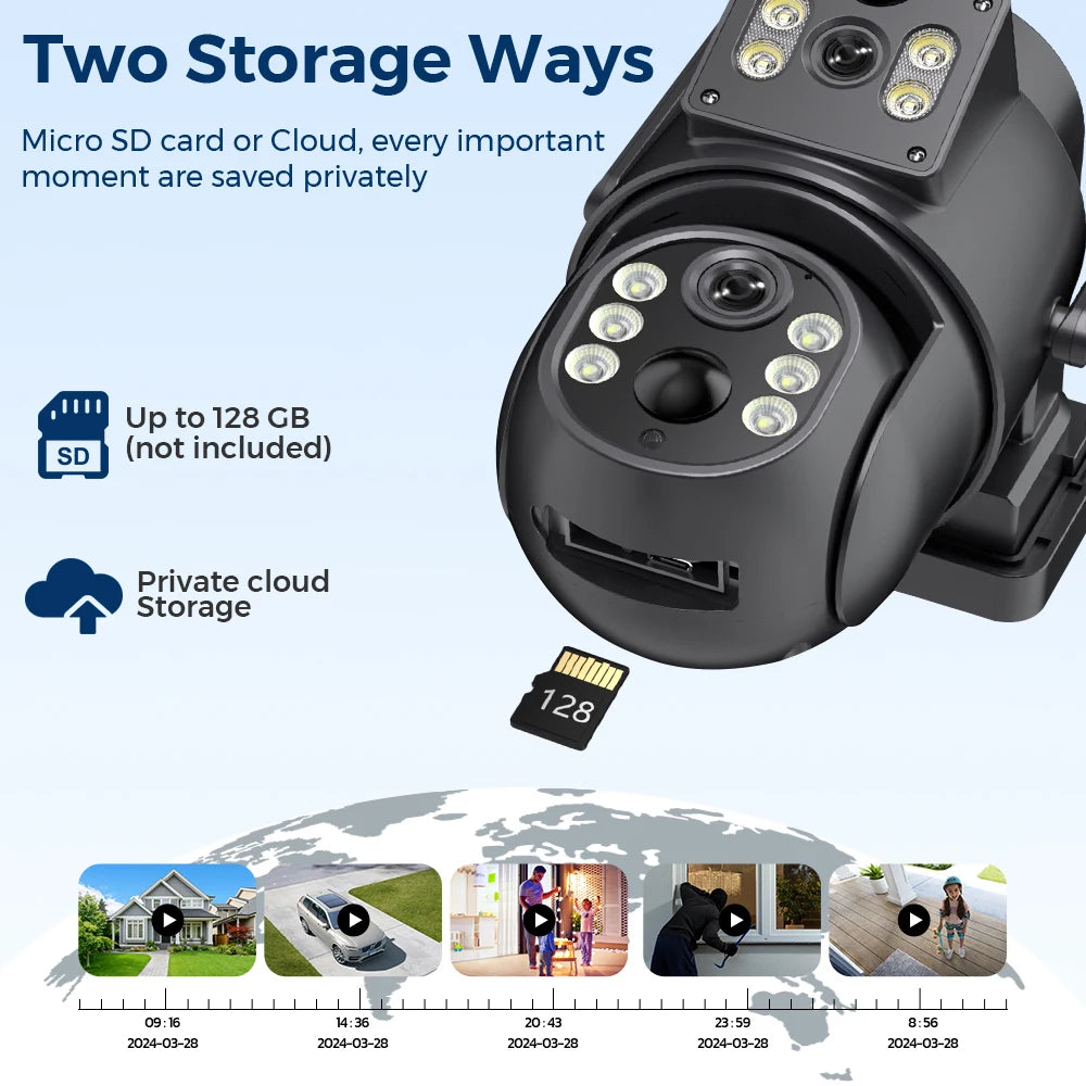 4K outdoor camera with iCSee app