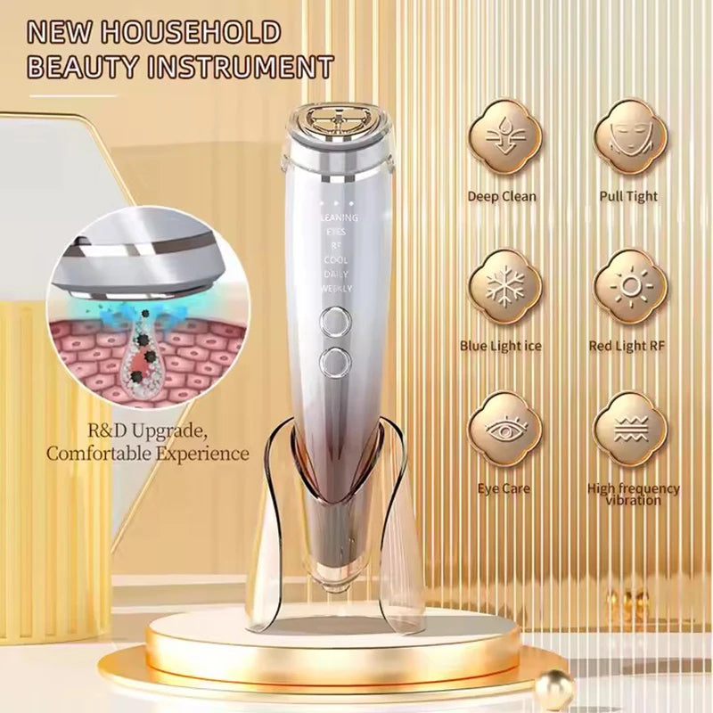 6-in-1 RF LED facial massager