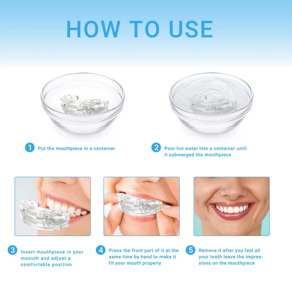 Sleep apnoea relief mouth guard
