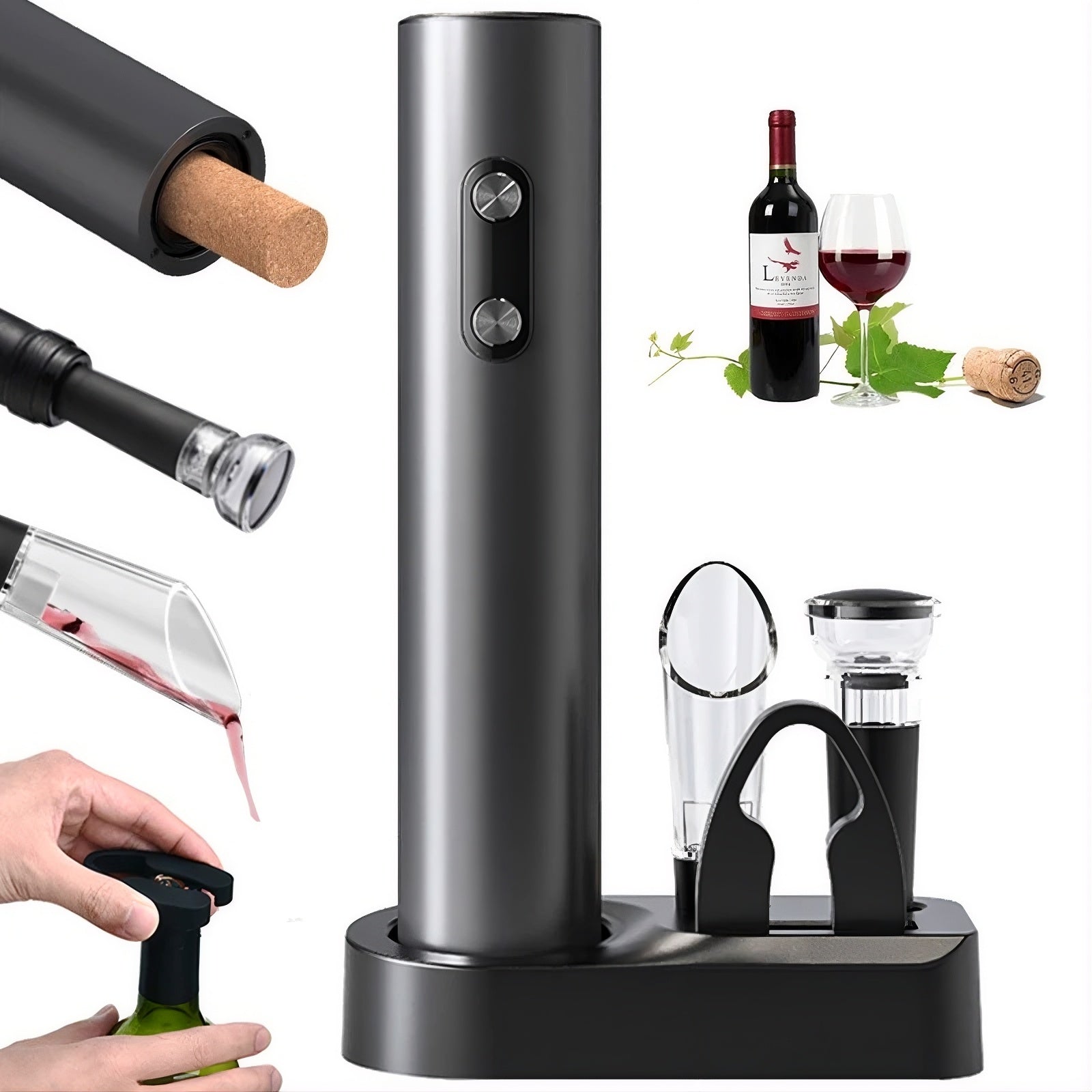 7-in-1 electric wine opener set