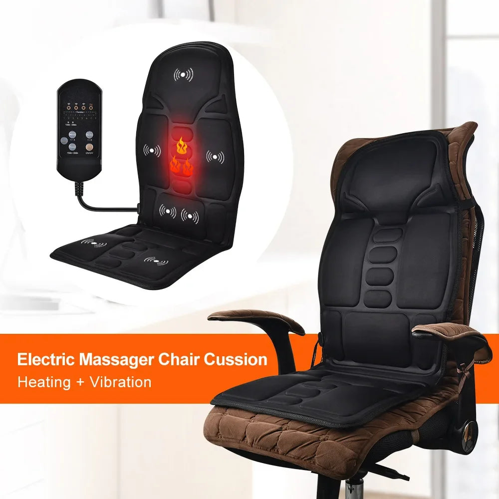 Adjustable intensity massage cushion
