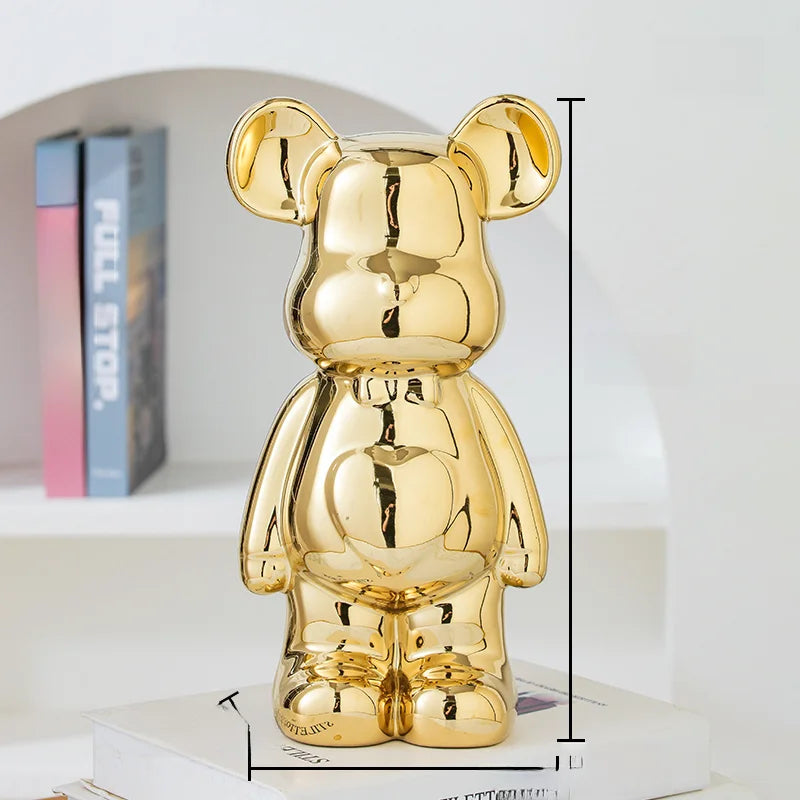 Aesthetic bear brick desk ornament