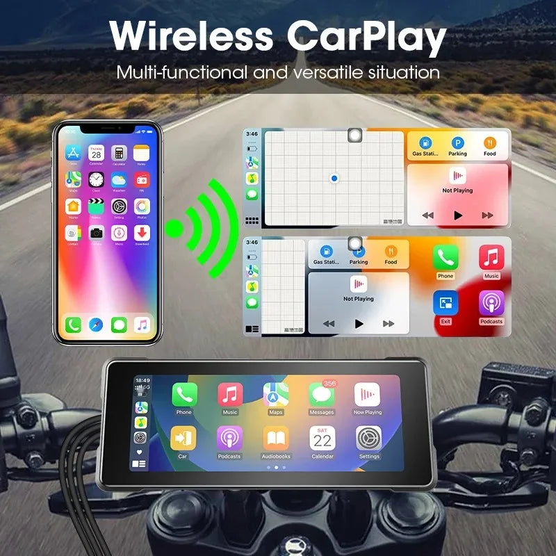 Android Auto motorcycle navigation display