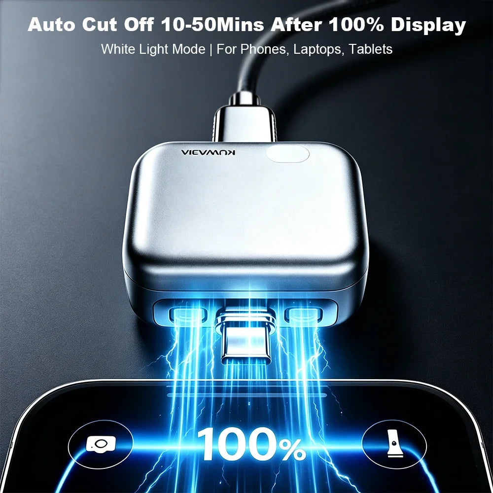 Auto cut-off USB-C charger adapter