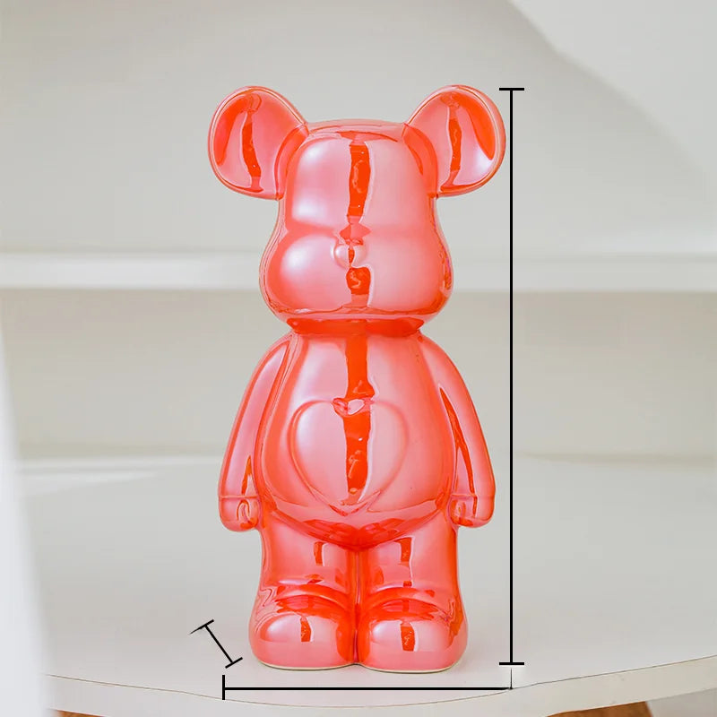 Bear brick art statue for living room