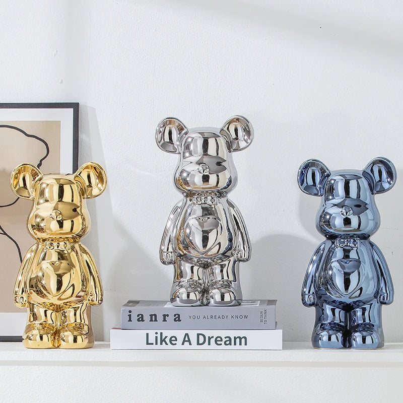 Bear brick collectible ceramic statue