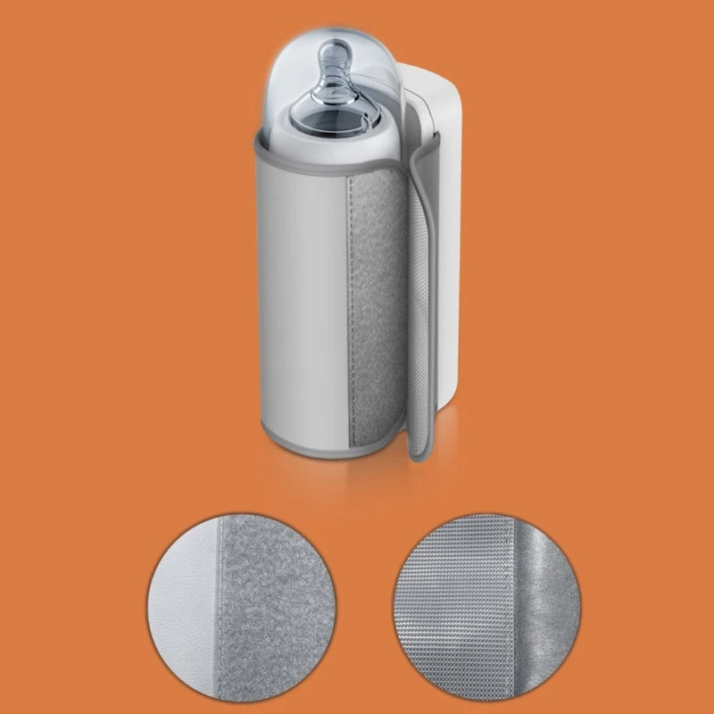 Bottle warmer heating milk on-the-go