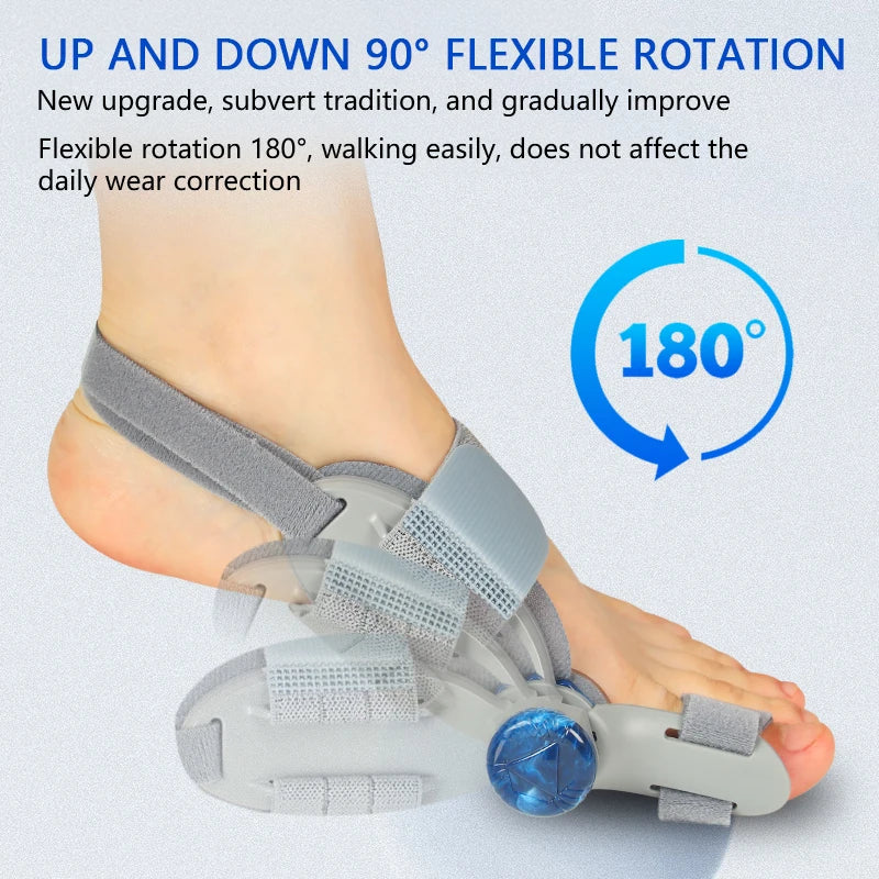 Breathable bunion splint fits either foot