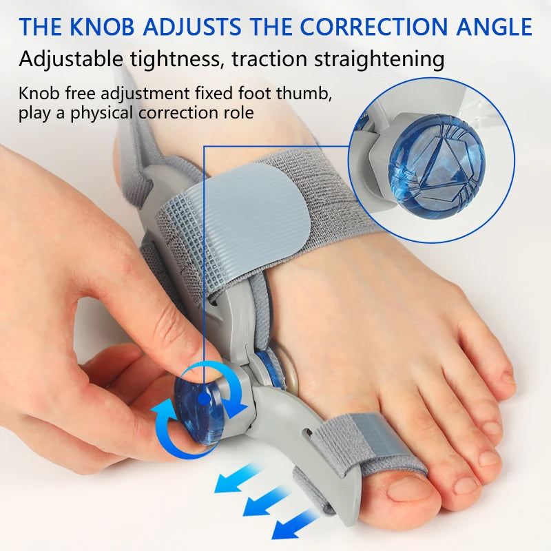Bunion corrector reducing pressure and foot pain
