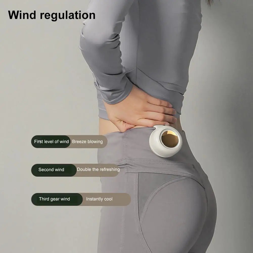Clip-on bladeless fan for shirt and belt