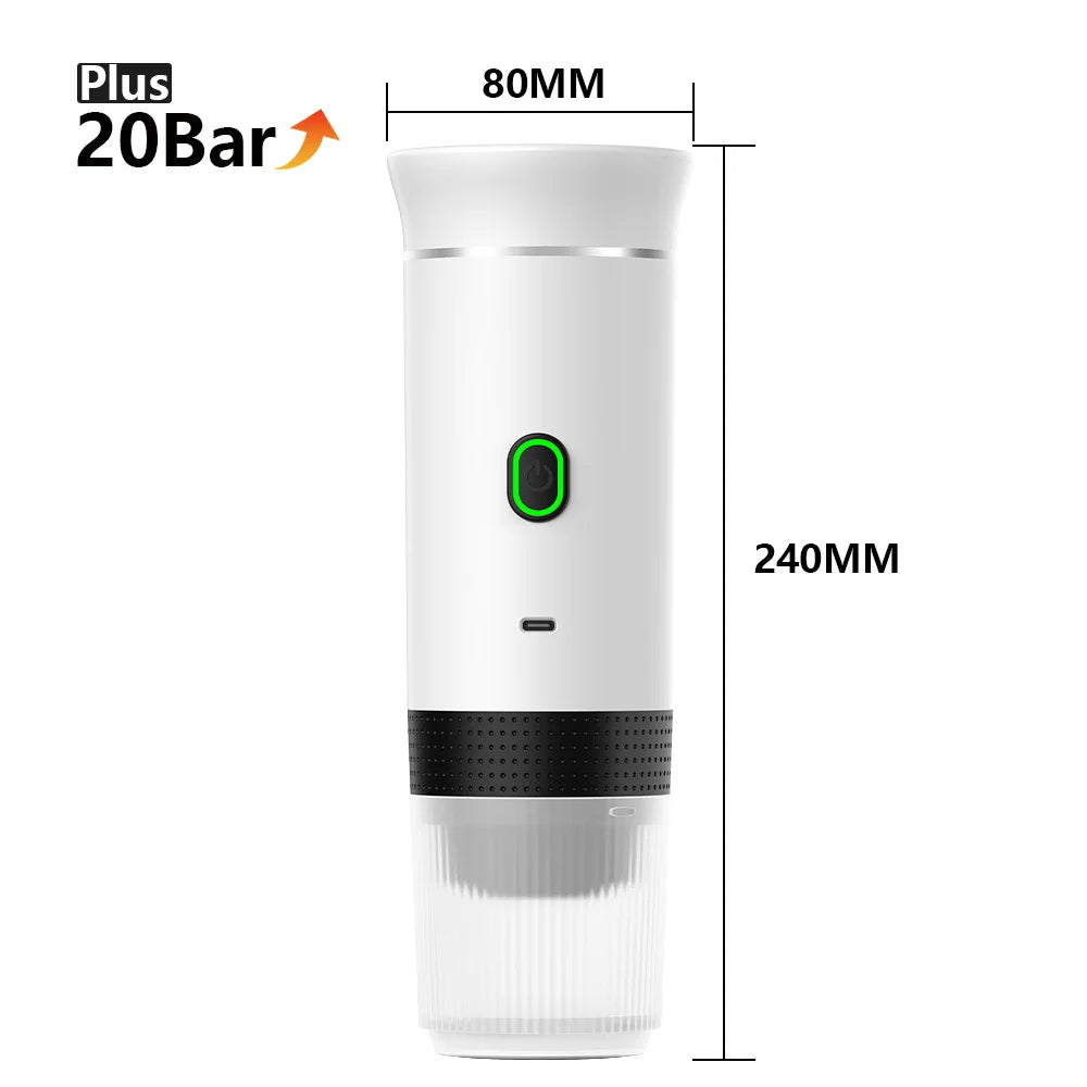 Compact coffee brewer for travel