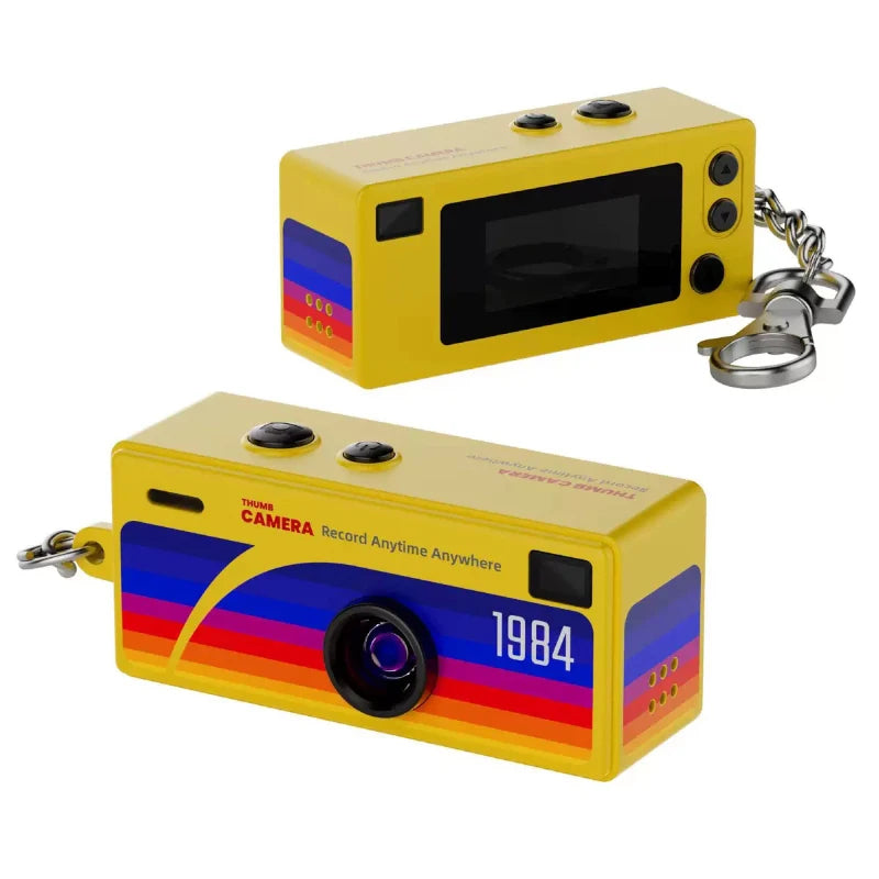 Compact keychain camera with LCD preview