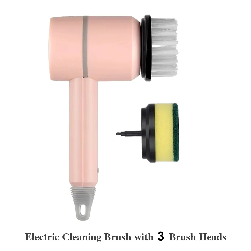 Cordless electric cleaning brush