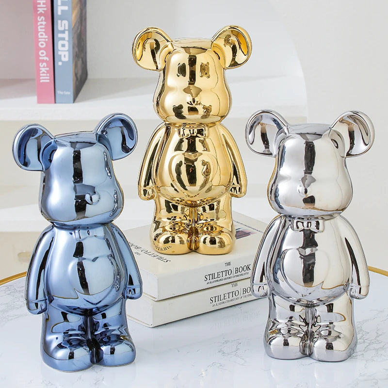 Decorative bear brick statue for home