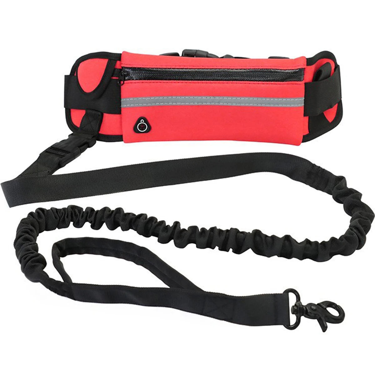 Waist dog leash for active dog owners