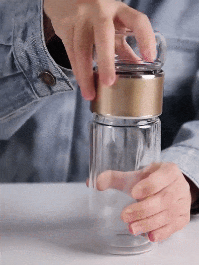 Double-wall insulated tea tumbler