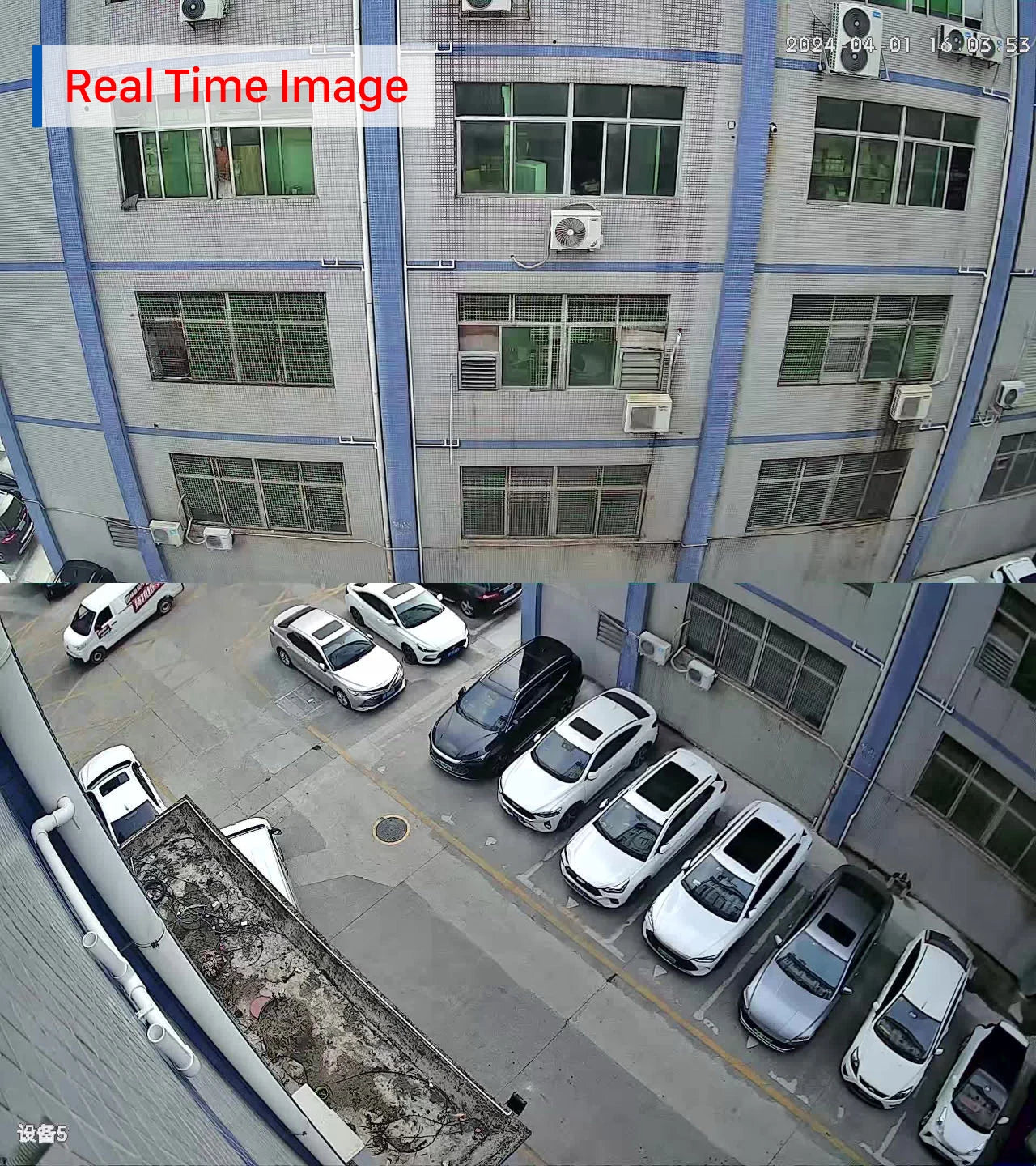 Dual lens camera for wide and close-up monitoring
