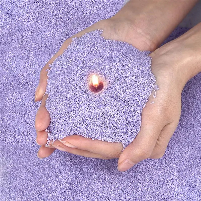 Easy-melt granular candle wax