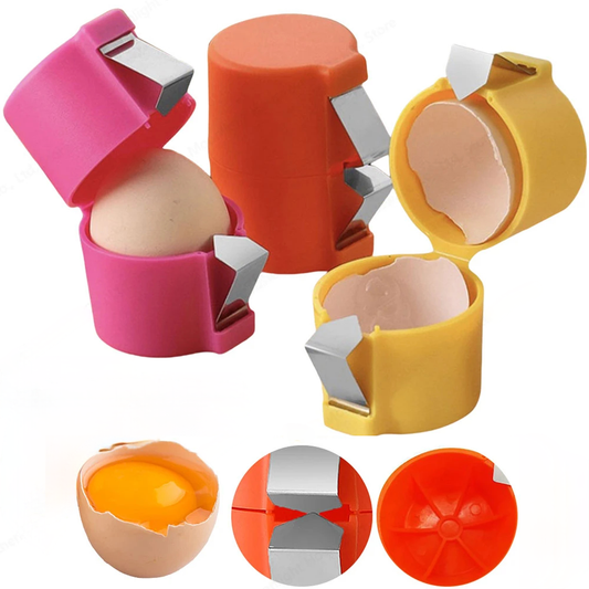 Eggshell opener tool for clean cuts