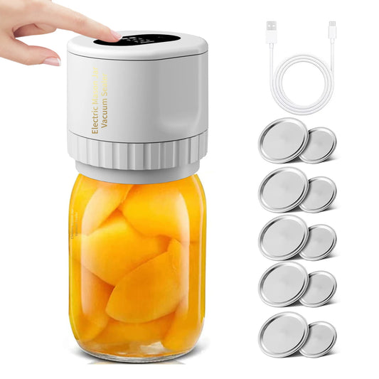 Electric vacuum jar sealer