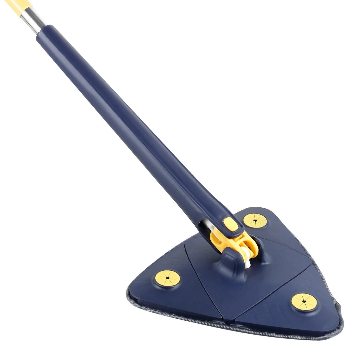 Flat mop with self-wringing mechanism