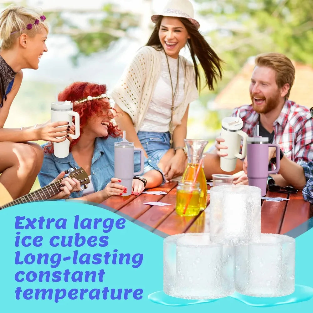 Frozen ice cups for cocktails