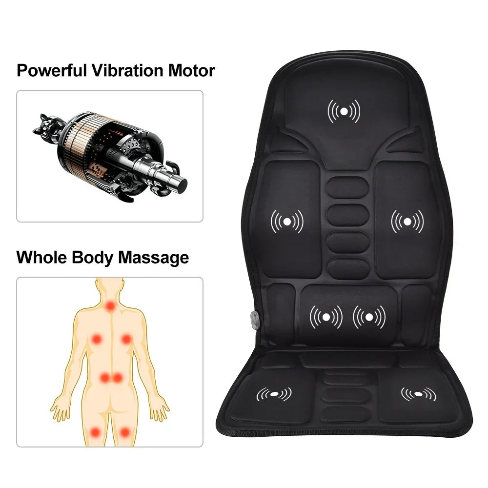 Full-body vibrating massage cushion