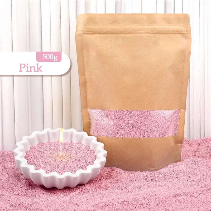 Granular wax beads melting