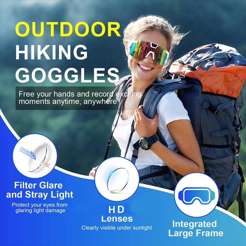 HD camera sunglasses for cycling