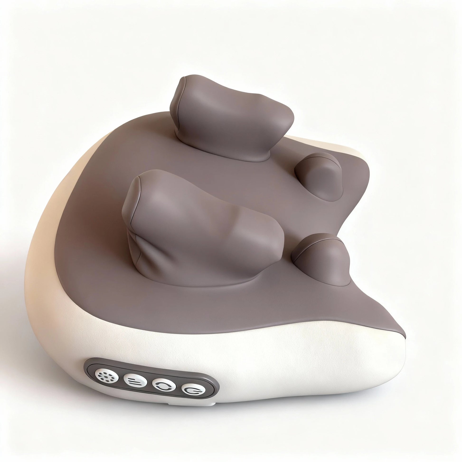 Heated neck and shoulder massager