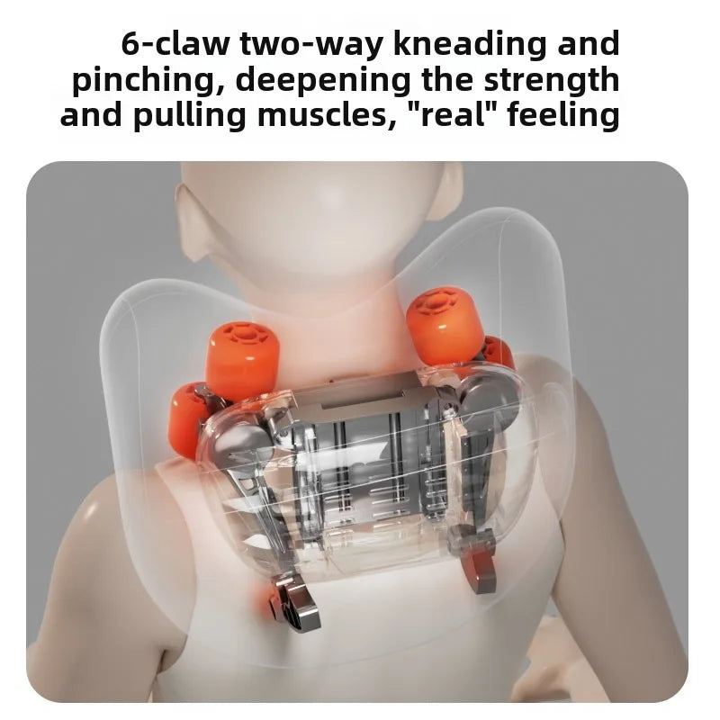 Heated shoulder massage pillow