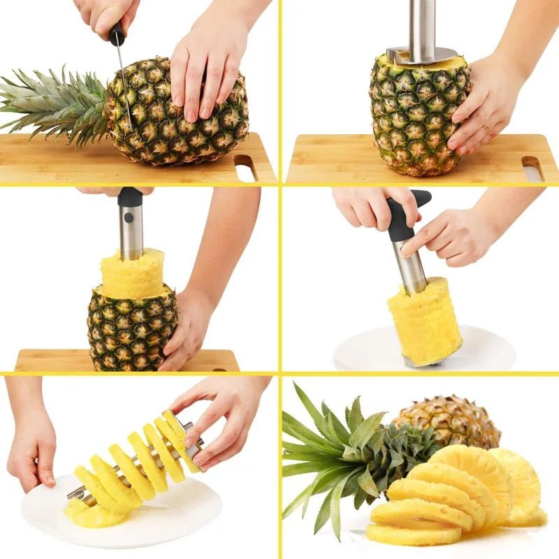 Heavy-duty pineapple coring tool