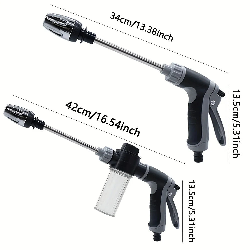 High-pressure hose nozzle for car washing