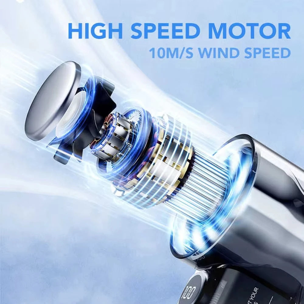 High-speed handheld fan for outdoor events