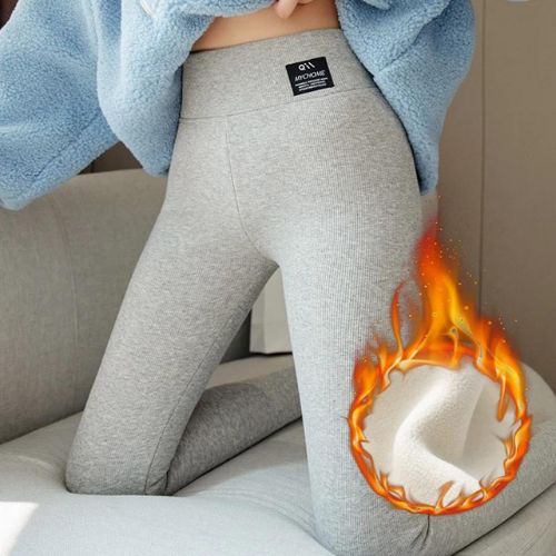 High-waisted warm winter leggings