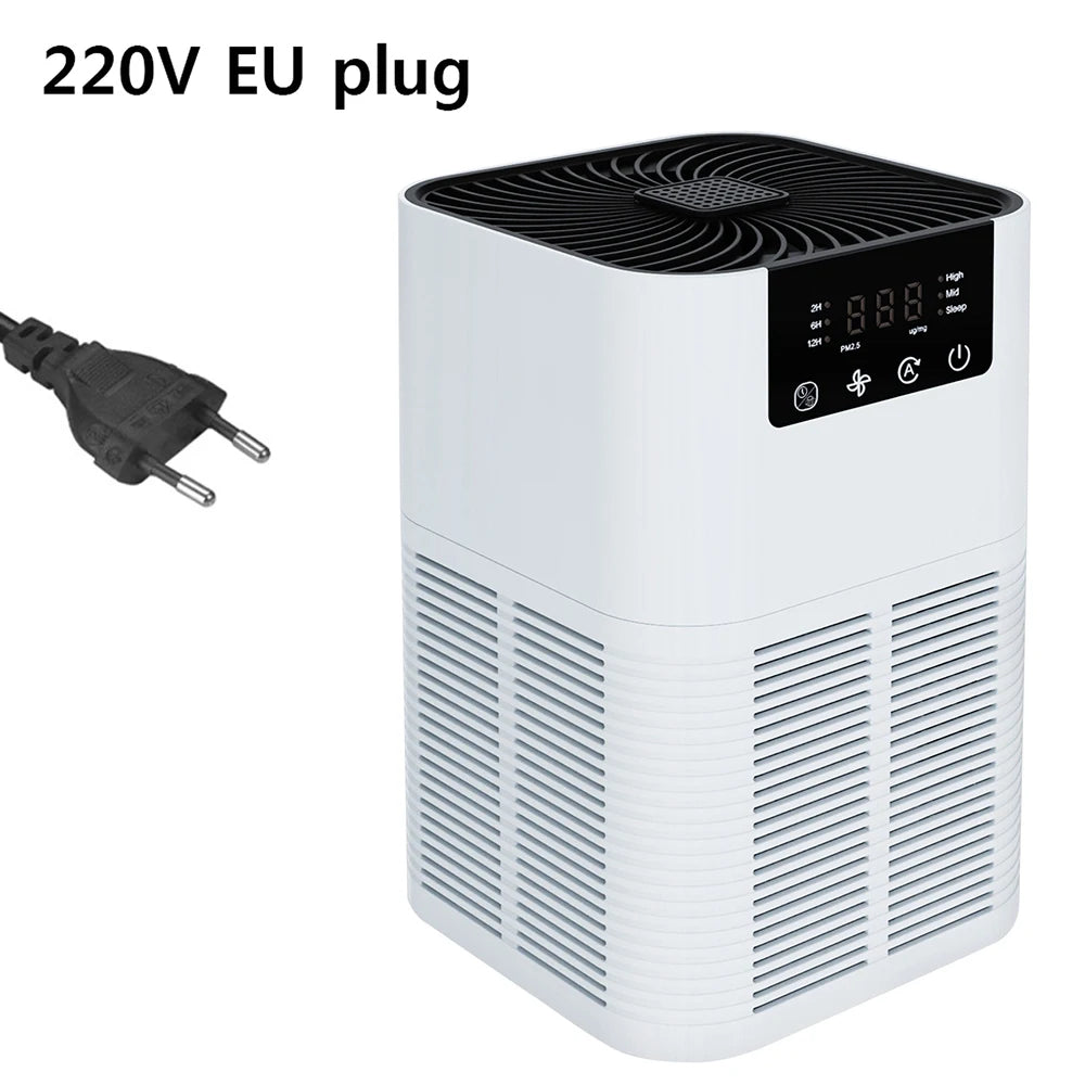 Home HEPA air purifier with ionizer and diffuser