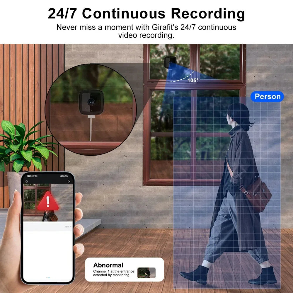 Indoor security camera with night vision