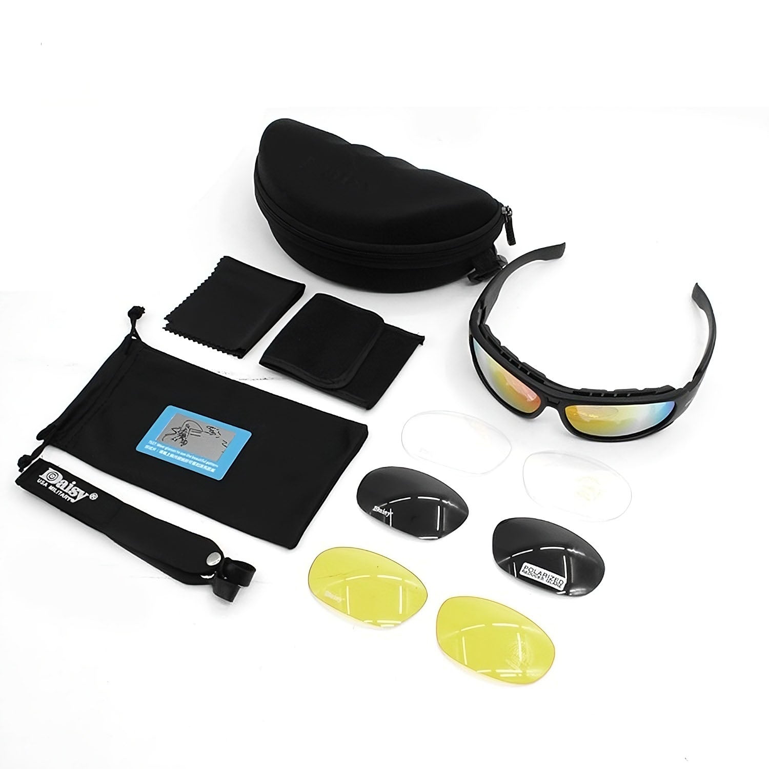 Interchangeable lens polarized sunglasses