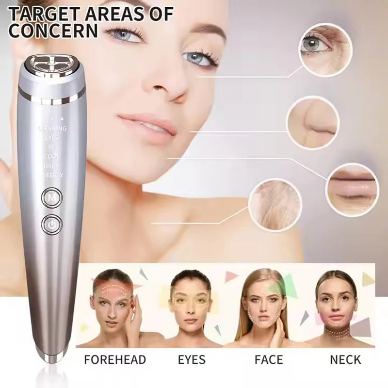 LED light therapy facial massager