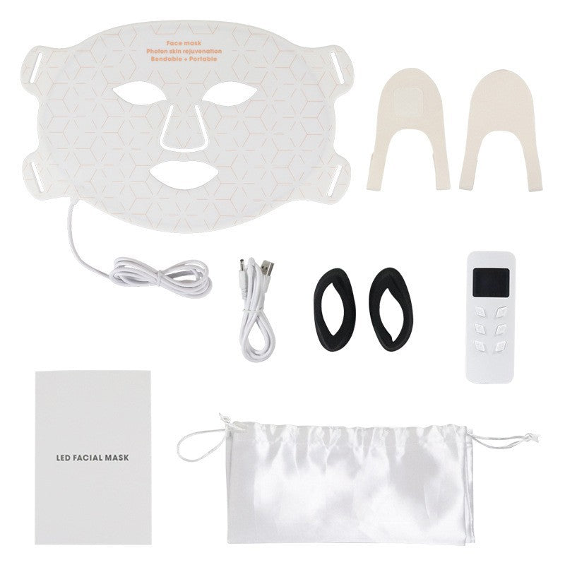 LED skin rejuvenation mask with timer settings
