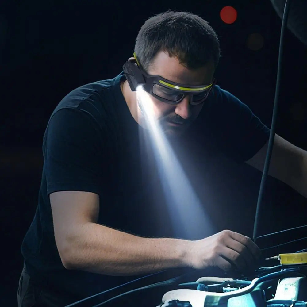 Lightweight headlamp glasses for camping and hiking