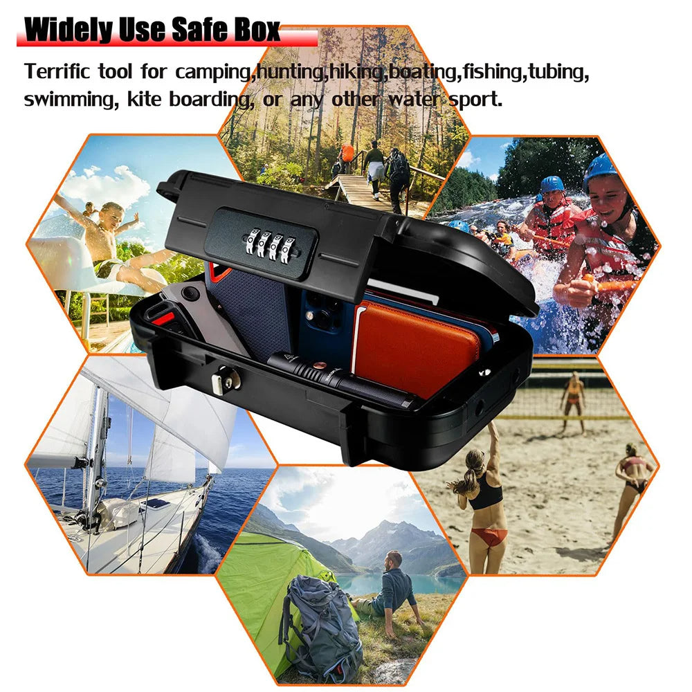 Lockbox securing items at hotel