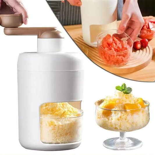 Manual ice crusher slushie maker